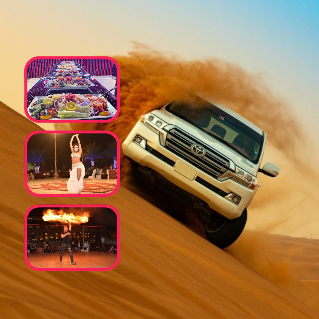 Desert Safari, Belly Dance, Fire Show and BBQ Dinner